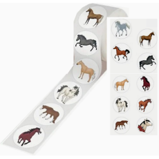 Horse Stickers - Assorted - Roll of 50's